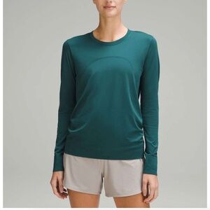 Lululemon Swiftly Relaxed-Fit Long Sleeve Shirt, Storm Teal